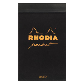 Rhodia Pocket Pad - Black - Lined